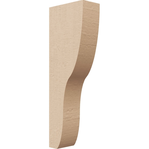 Ekena Millwork 2"W x 4"D x 12"H Thin Greensboro Rough Cedar Woodgrain TimberThane Corbel, Primed Tan CORUR02X04X12GRNRCPR - main